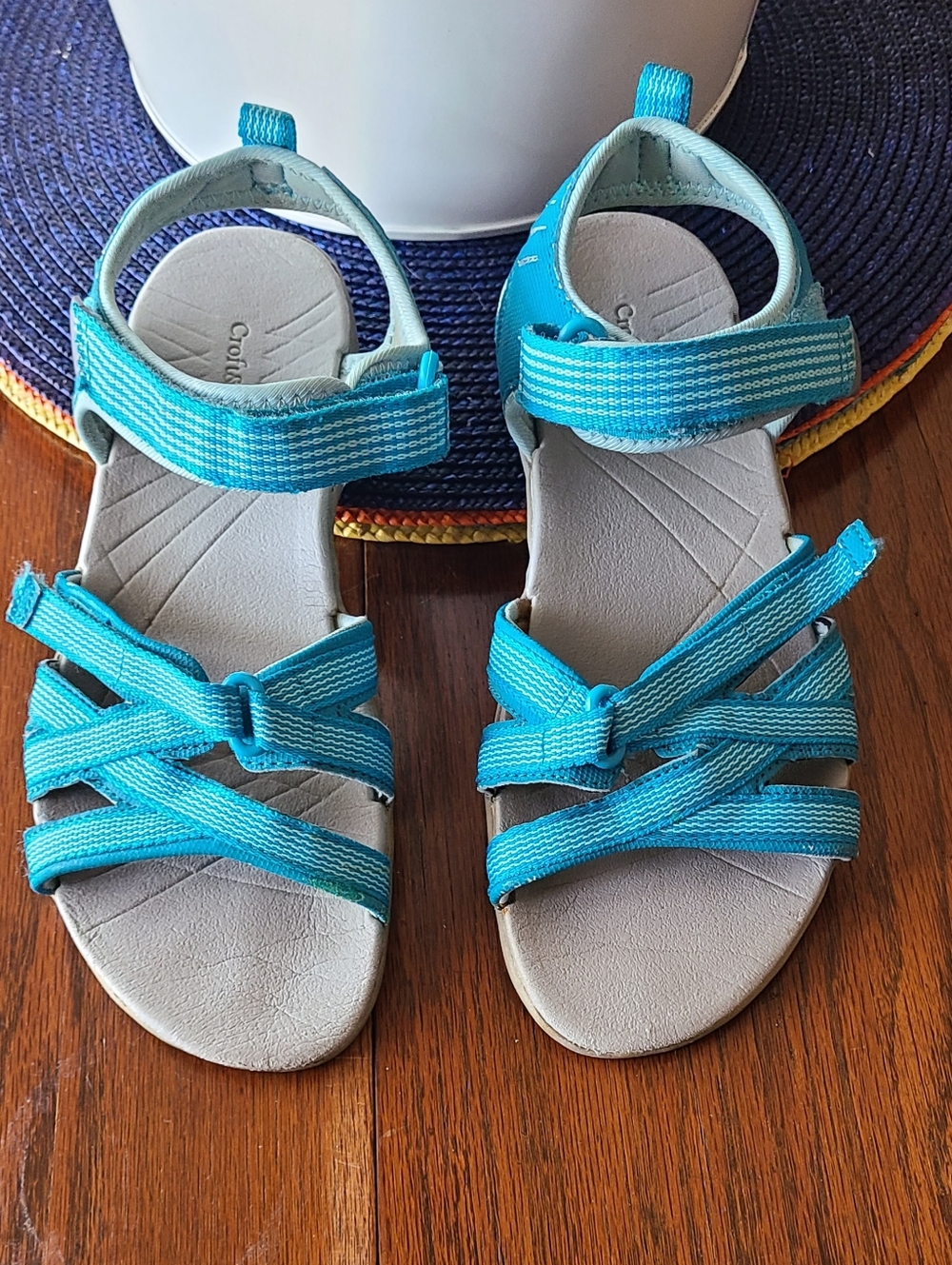 Women's Turquoise Strappy Sandals - Croft & Barrow